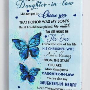 Canvas Wall Art Home Decor Gift For Daughter From Mother In Law - To My Daughter In Law CA274