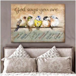 Canvas Wall Art God Says You Are Birds Canvas CVS26
