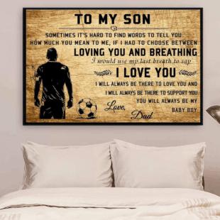 Canvas Wall Art Home Decor Gift Love From Dad to Son CVS38