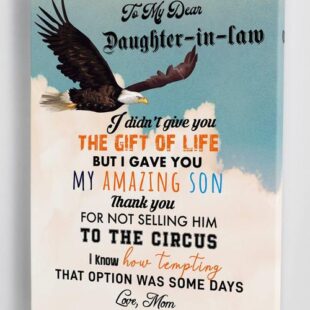 Canvas Wall Art Home Decor To My Daughter-in-Law - Gifts From Mother-in-Law CA282