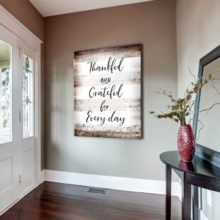 Canvas Wall Art Home Decor Family Thankful and Grateful for every day CVS48