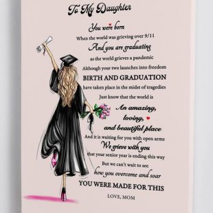 Canvas Wall Art Home Decor Graduation Gifts For Daughter From Mom CA281